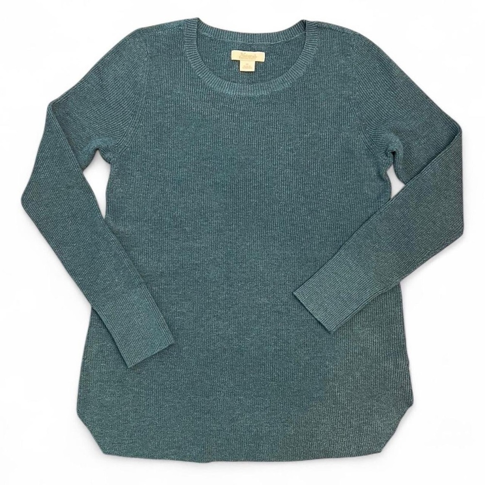 Natural Reflections Ribbed Long-Sleeve Sweater for Women